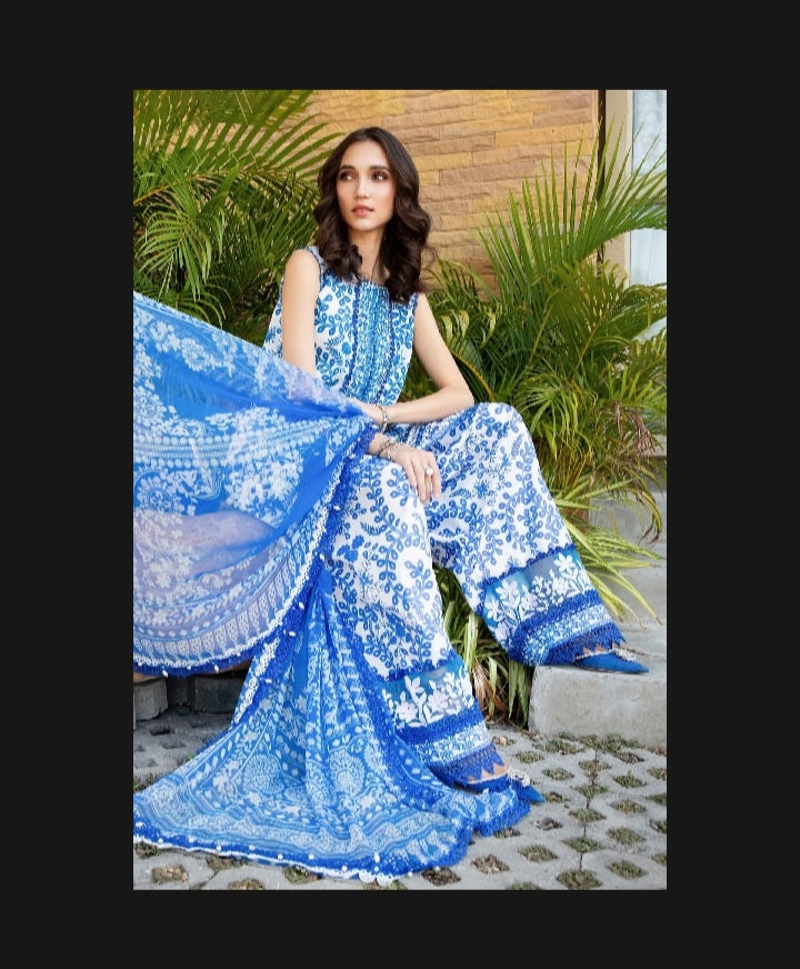 Maria B M Prints 2025 series ( unstiteched lawn collection)