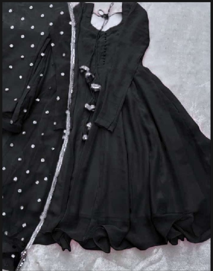 Fancy Chiffon Maxi 3pc Punjabi Set - Elegant and Trendy Design