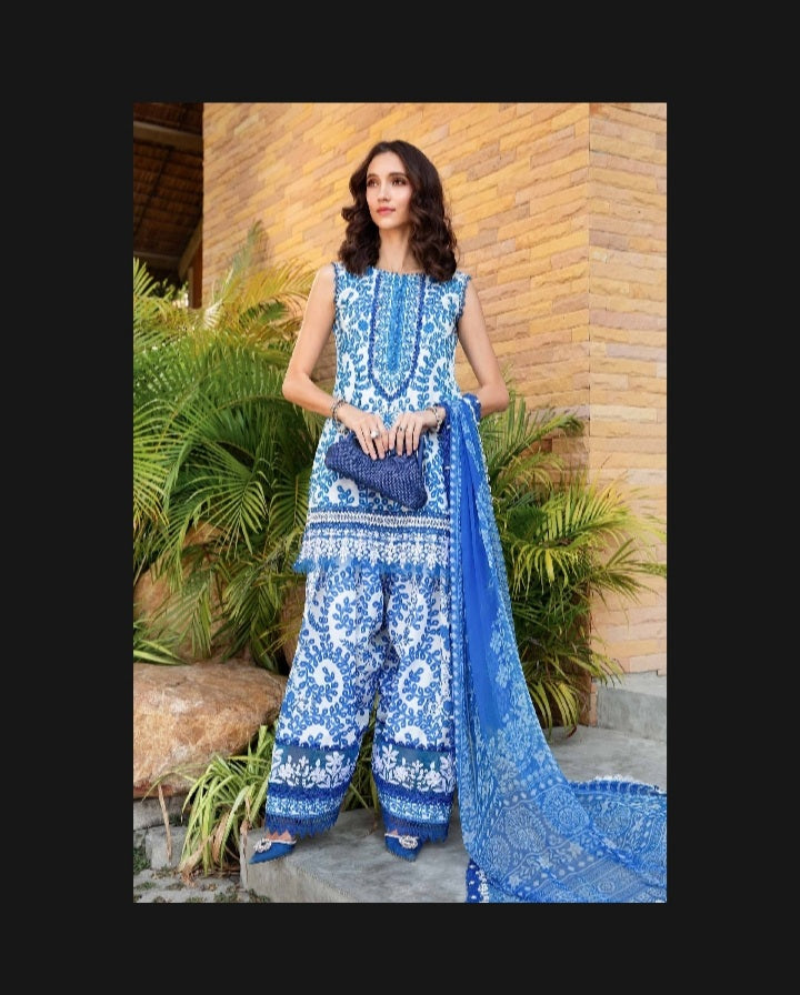 Maria B M Prints 2025 series ( unstiteched lawn collection)