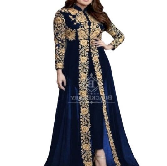 Eid Collection|Stylish Embroidered Cut Style Maxi (Shirt+Trouser) Fancy Two Piece Suit For Women By Dealistaan