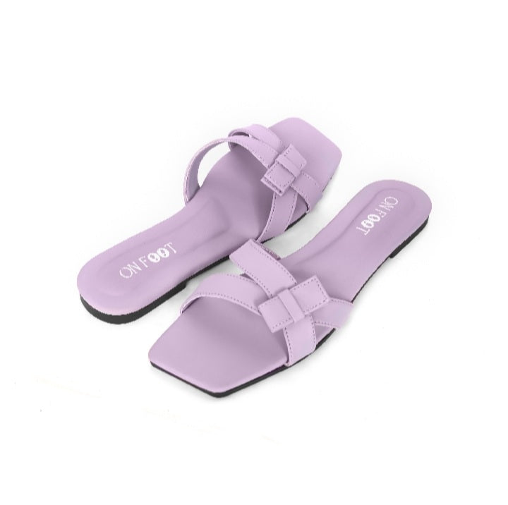 Flat Sandals with Rexine Straps and Durable Soles for Women | Onfoot | Onfoot Pumps | Onfoot Slipper