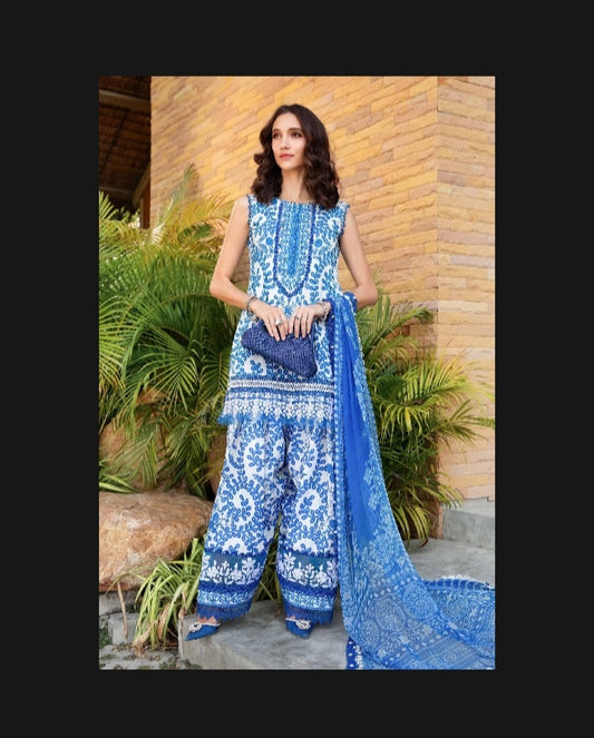 Maria B M Prints 2025 series ( unstiteched lawn collection)